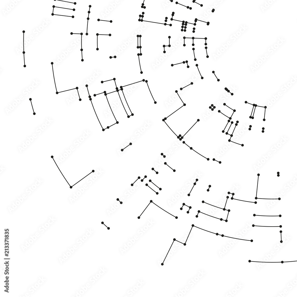 Poster connecting lines and dots on white background. abstract network connection design concept. technolog