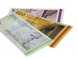 Danish crown banknotes  dkk