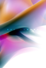 Holographic paint explosion design, fluid colors flow, colorful storm. Liquid mixing colours motion concept, trendy abstract background layout template for business presentation, app wallpaper banner