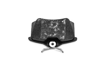 Brake pads car isolated on white.