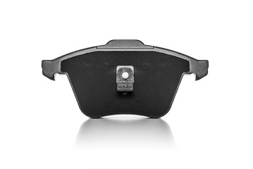 Brake pads car isolated on white.