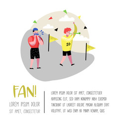 Football Fans Celebrating Victory Poster, Banner