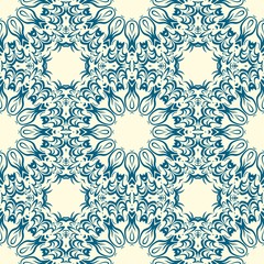 Seamless monochrome color floral pattern. Abstract design. Vector illustration for wallpaper, fabric, life ornament