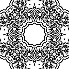 Abstract Vector seamless pattern with abstract geometric style. Repeating sample figure and line. For modern interiors design, wallpaper, textile industry.