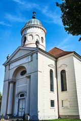 Classicist Lutheran Church in Sycowo in Poland.