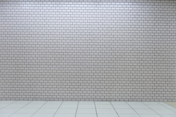 street wall background ,Industrial background, empty grunge urban street with warehouse brick wall