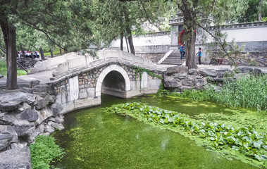 Fototapeta na wymiar A bridge at the Summer Palace, Beijing, China