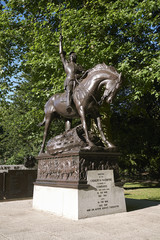 London, United Kingdom - June 26, 2018 : View of the Cavalry Memorial