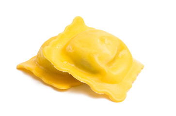 Italian ravioli isolated