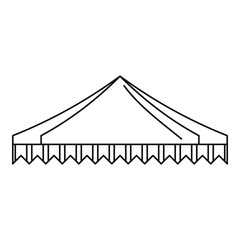 Gazelo tent icon. Outline illustration of gazelo tent vector icon for web design isolated on white background