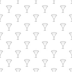 Funnel icon in outline style isolated on white background vector illustration