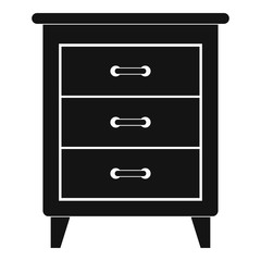 Night stand icon. Simple illustration of night stand vector icon for web design isolated on white background