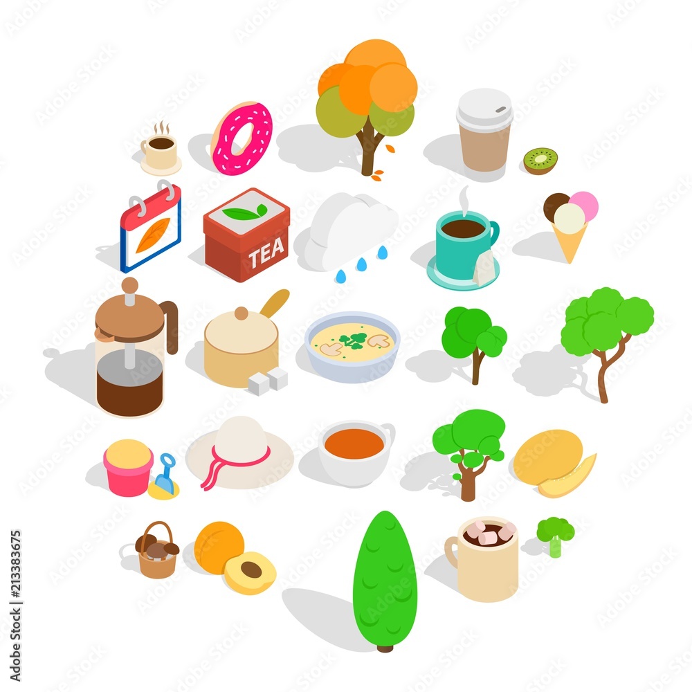 Aufkleber property icons set. isometric set of 25 property vector icons for web isolated on white background
