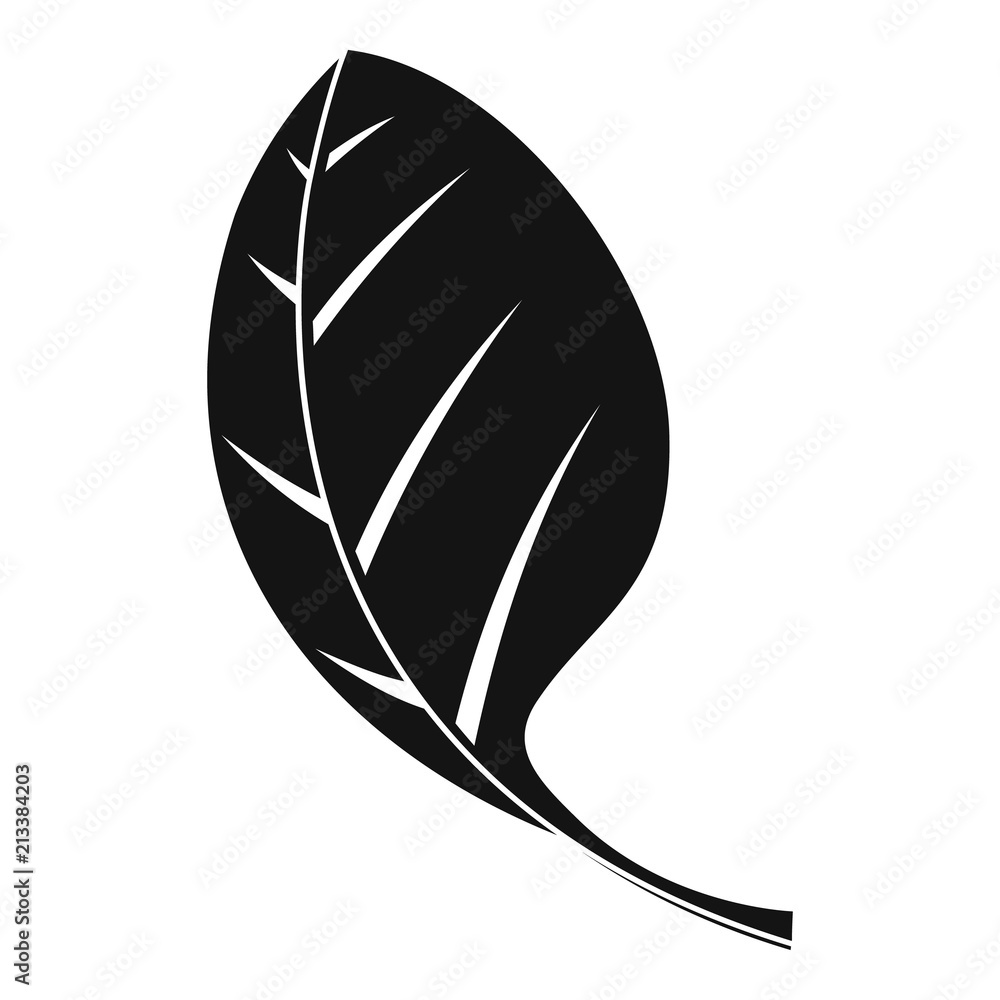 Aufkleber spinach leave icon. simple illustration of spinach leave vector icon for web design isolated on whit