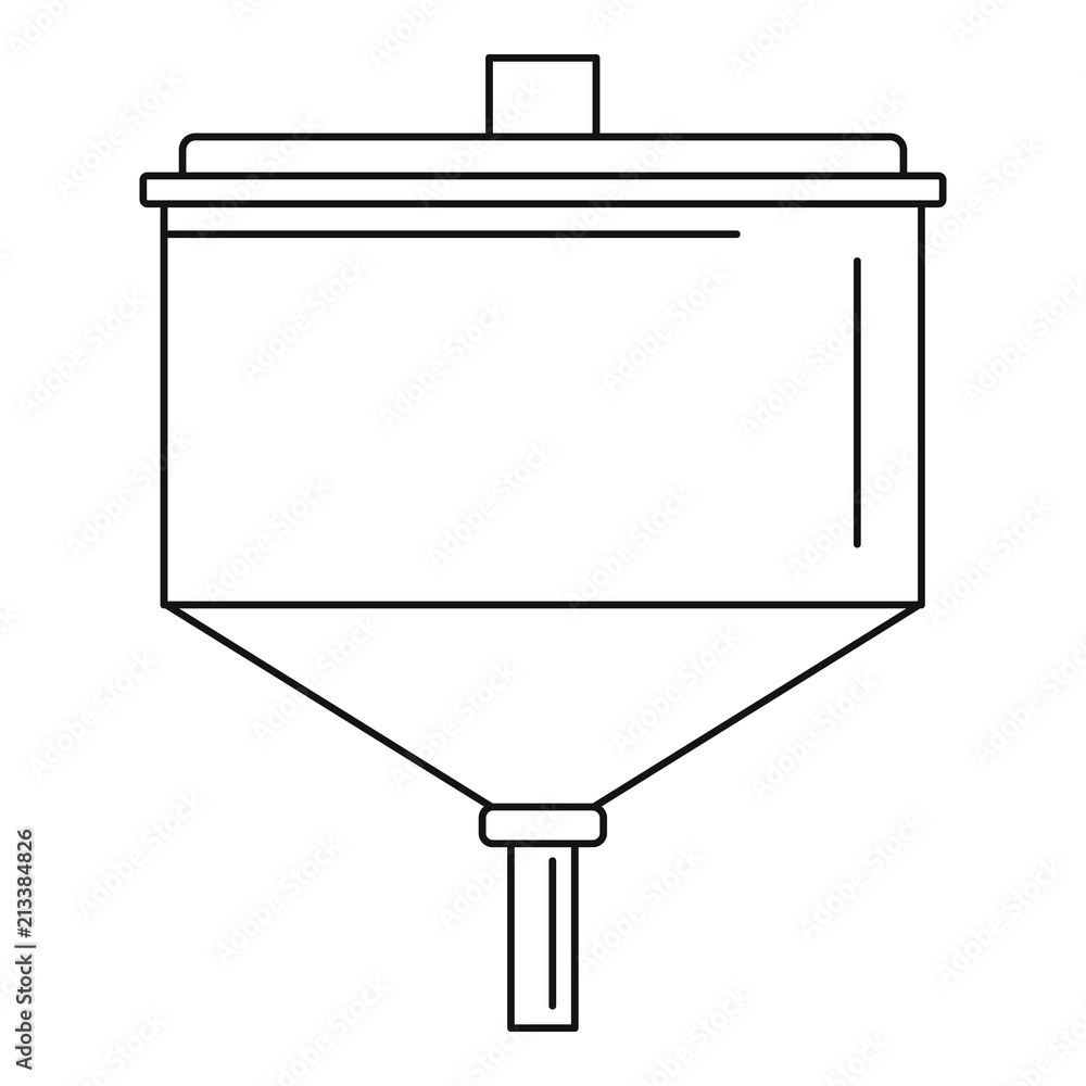Poster beer filter icon. outline illustration of beer filter vector icon for web design isolated on white b