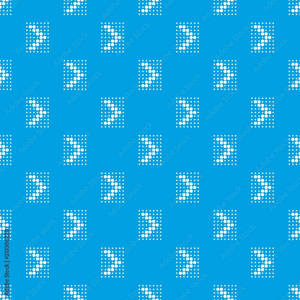 Poster design element with dots arrow pattern vector seamless blue repeat for any use