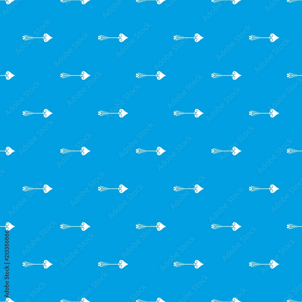 Poster vintage arrow, design element pattern vector seamless blue repeat for any use