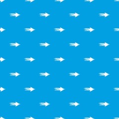 Linear abstract arrow pattern vector seamless blue repeat for any use