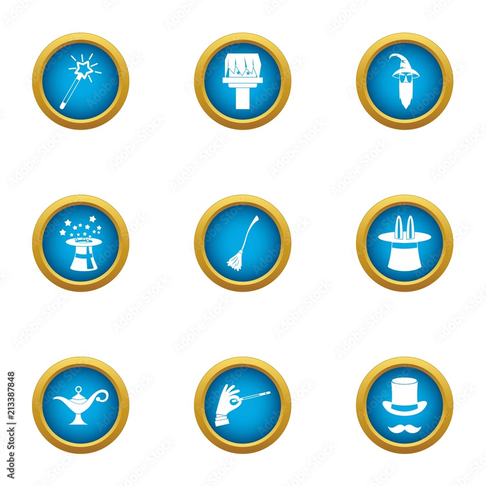 Poster whoo icons set. flat set of 9 whoo vector icons for web isolated on white background