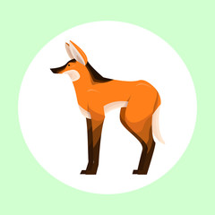 Maned wolf logo.