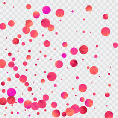 Red confetti background.