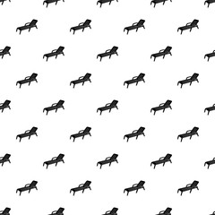 Chaise icon in simple style isolated on white background. Summer and vacation  symbol