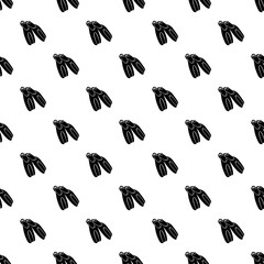 Black flippers for diving icon in simple style isolated on white background. Swimming and recreation symbol