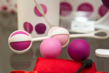 sex toys on display in the store
