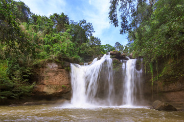 Fototapeta premium Haew suwat waterfall, khao yai national park, Thailand