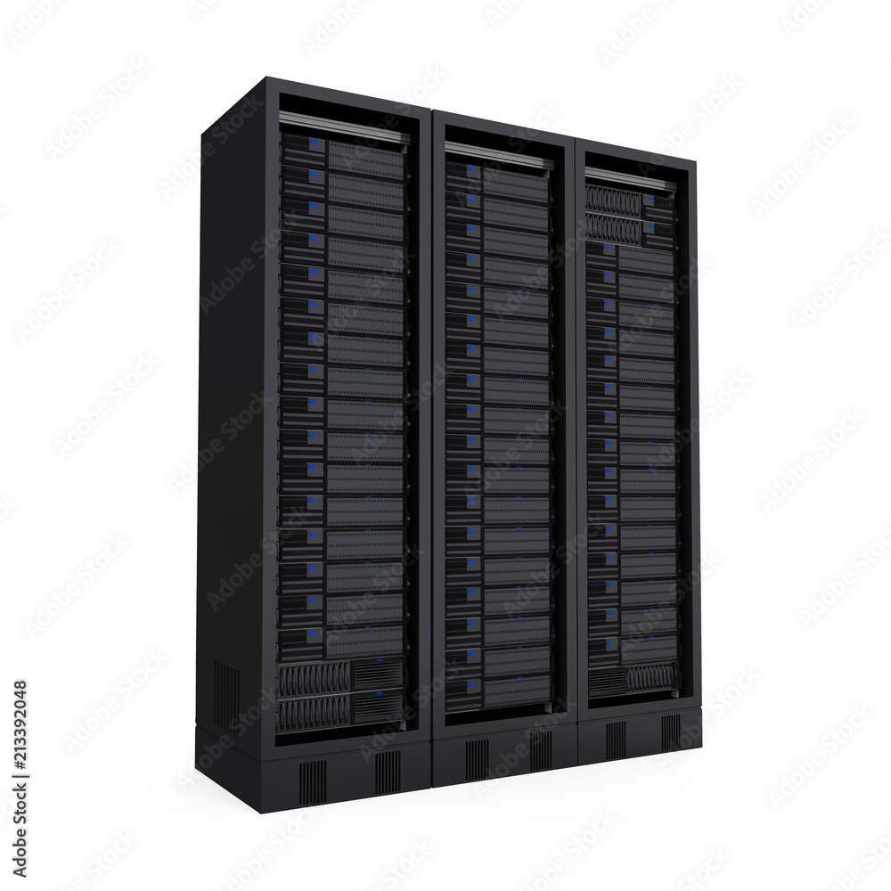 Poster Computer Network Server Isolated