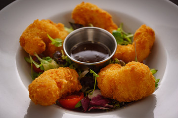Deep Fried Scampi with Dipping Sauce