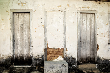 old door in the old house