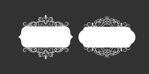 Vector illustration of old style label