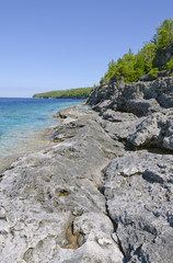 Rock and clear water