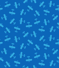Seamless toy retro airplanes texture