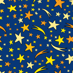 Pattern of the night starry sky