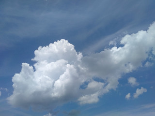 the sky with clouds. clouds in the sky. blue sky. white clouds. dream. air. freedom. infinity.