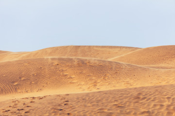 Rolling sand dunes in Jaisalmer, Rajasthan, India