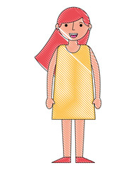 young woman avatar character