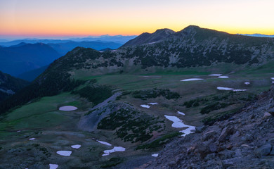 Sunrise At Mt Rainier