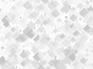 Geometric pattern with squares of different scale. Different shades of gray with transparency and overlap. Vector illustration