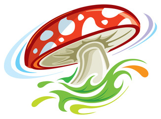 Toadstool mushroom