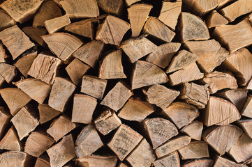 Chopped folded logs background