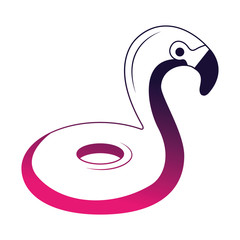 rubber flamingo float accessory icon