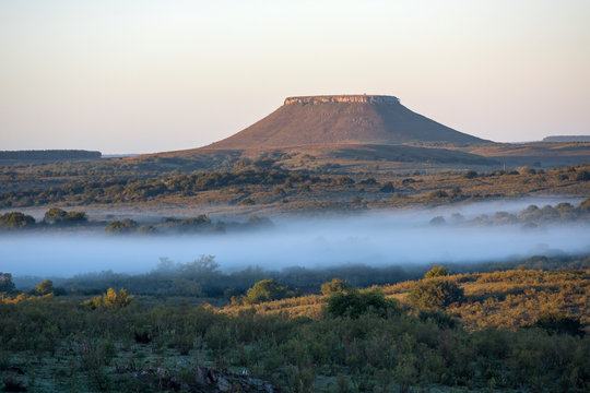 Idyllic landscape of Cuchilla del Ombu, hills in Tacuarembo, north-central Uruguay