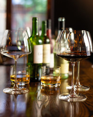 Tasty snacks on the table