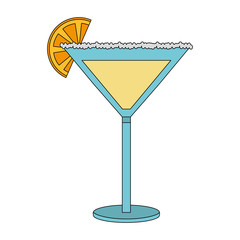 cocktail glass drink alcohol salt orange slice
