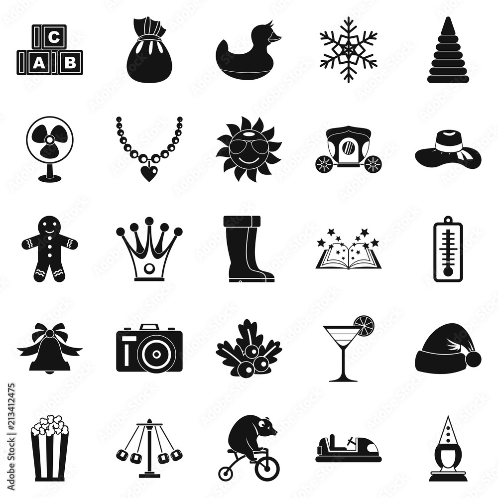 Poster guys icons set. simple set of 25 guys vector icons for web isolated on white background