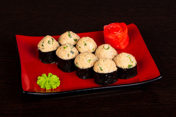 Japanese roll with chicken