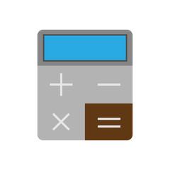 Calculator colour icon, vector
